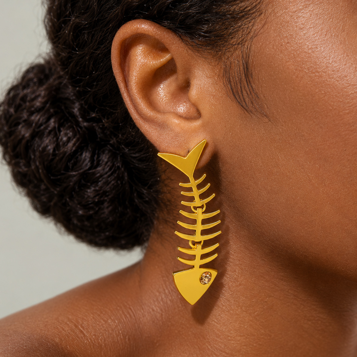 Caicos 18k Fishbone Dangles,Earrings, Sassy Jones,