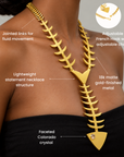 Caicos 18k Fishbone Necklace,Necklaces, Sassy Jones,