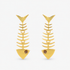 Caicos 18k Fishbone Dangles,Earrings, Sassy Jones,
