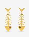 Caicos 18k Fishbone Dangles,Earrings, Sassy Jones,