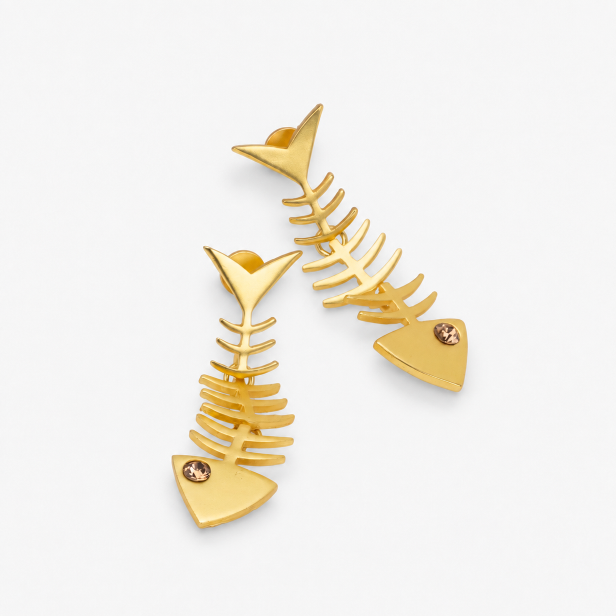 Caicos 18k Fishbone Dangles,Earrings, Sassy Jones,