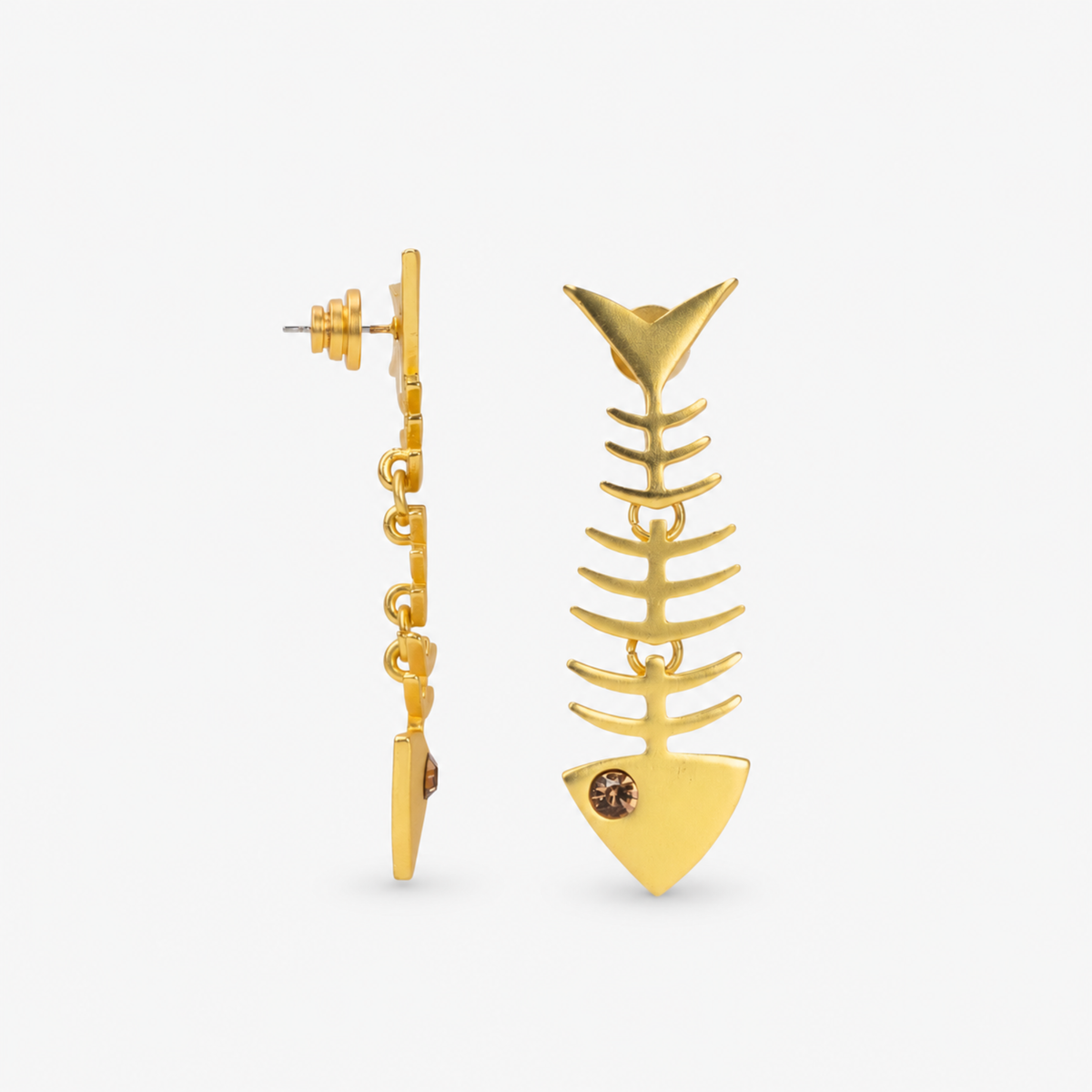 Caicos 18k Fishbone Dangles,Earrings, Sassy Jones,