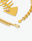 Caicos 18k Fishbone Necklace,Necklaces, Sassy Jones,