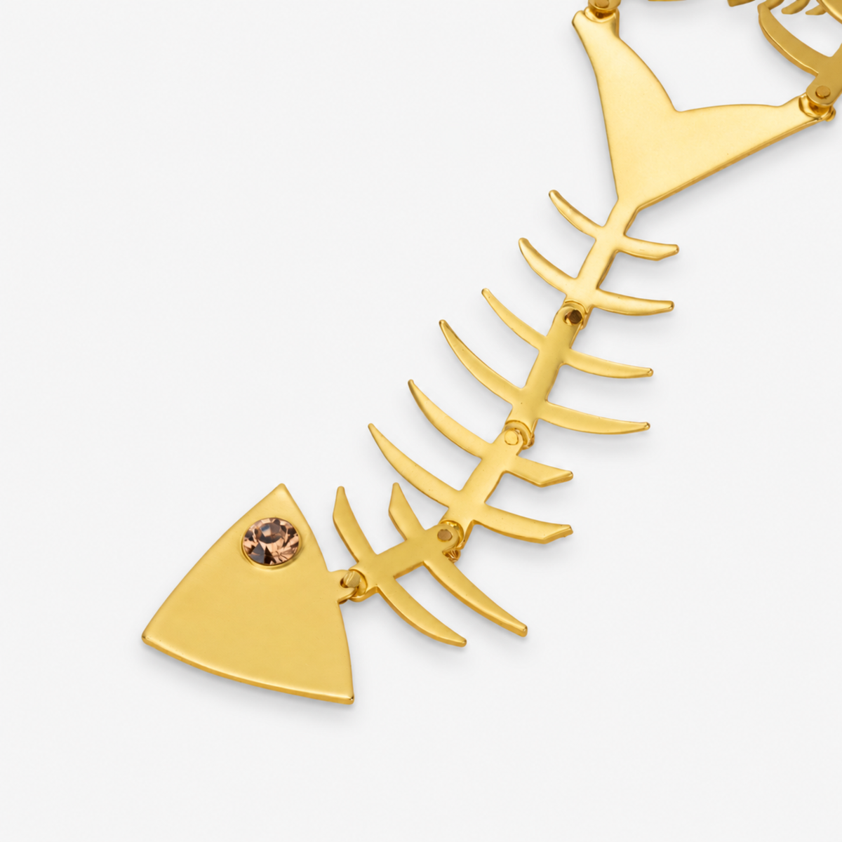 Caicos 18k Fishbone Necklace,Necklaces, Sassy Jones,