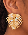 Calypso Palm Crystal Earring,Earrings, Sassy Jones,