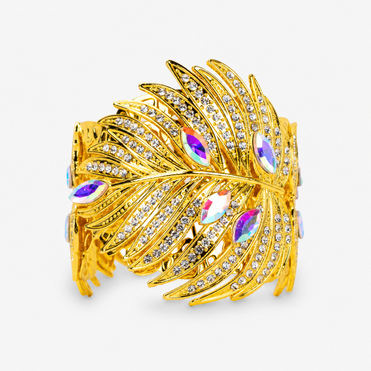 Calypso Palm Crystal Cuff,Bracelets, Sassy Jones,