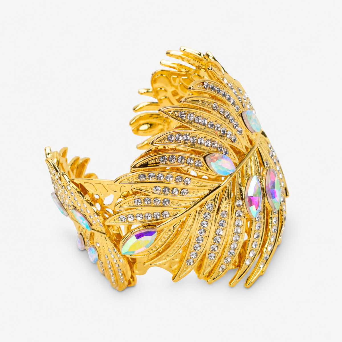 Calypso Palm Crystal Cuff,Bracelets, Sassy Jones,