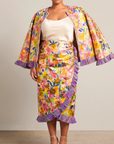 Camille Floral Ruffled Jacket