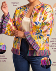 Camille Floral Ruffled Jacket