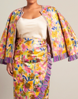 Camille Floral Ruffled Jacket