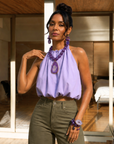 Chrysallis Necklace - Grape Jelly