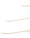 Diamonique Body Chain - White Pearl