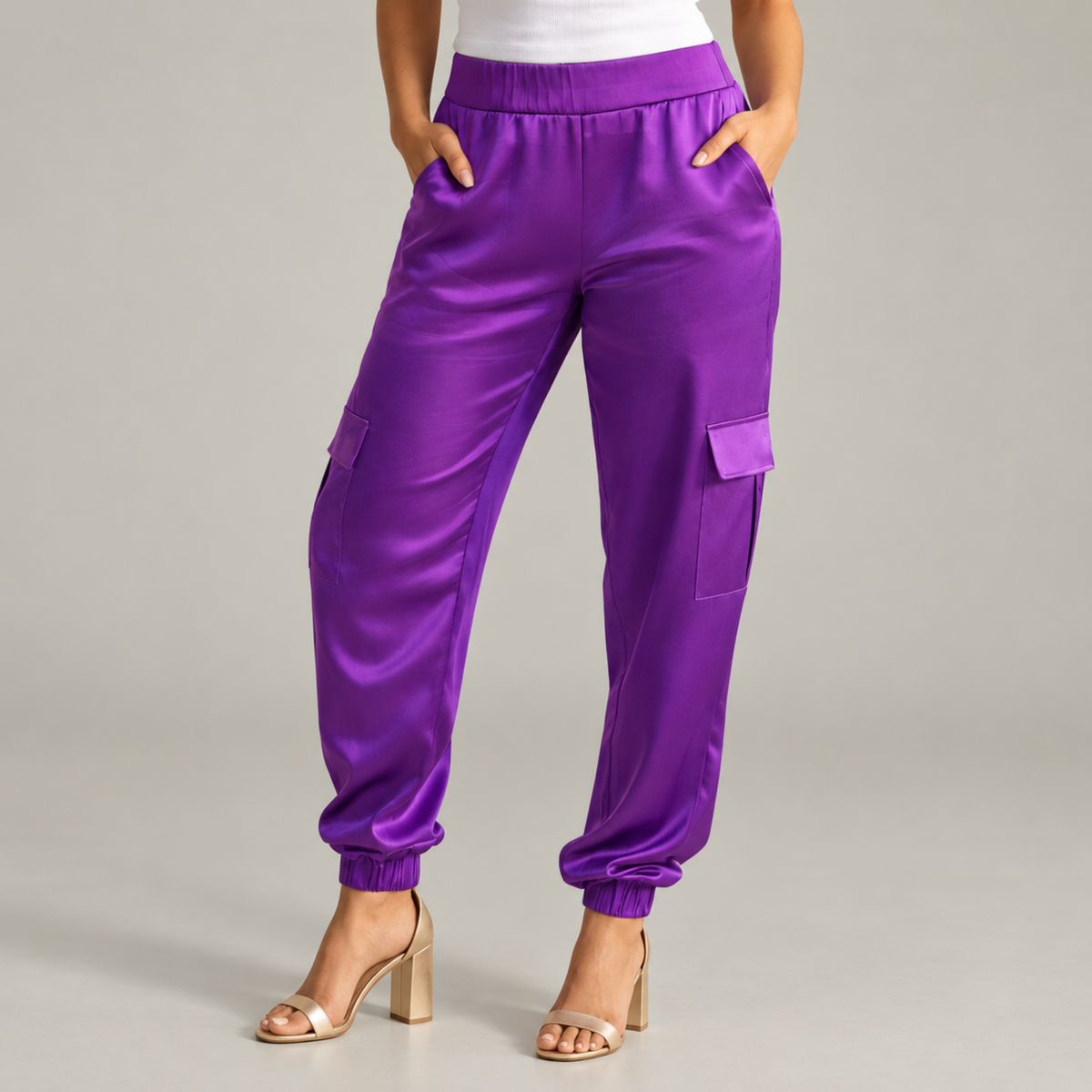 The Flo Signature Silk Jogger Pant,Clothing, Sassy Jones,