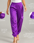 The Flo Signature Silk Jogger Pant,Clothing, Sassy Jones,