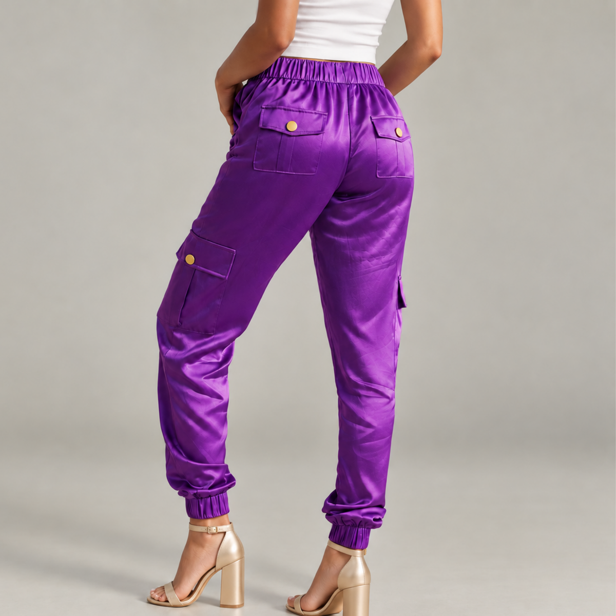 The Flo Signature Silk Jogger Pant,Clothing, Sassy Jones,