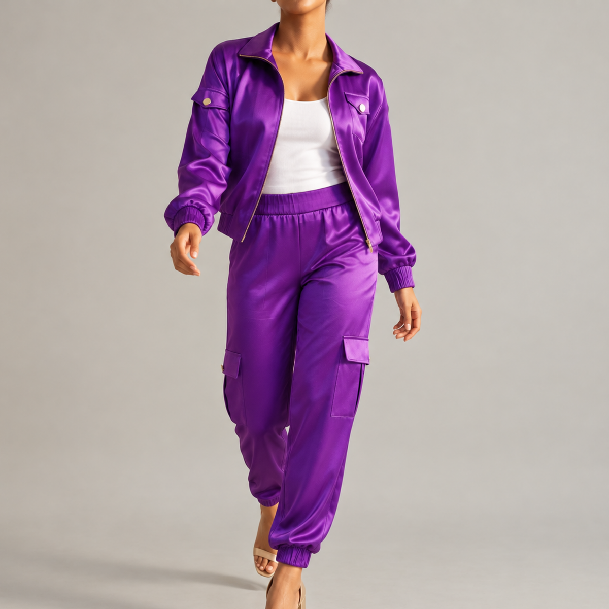 The Flo Signature Silk Jogger Pant,Clothing, Sassy Jones,