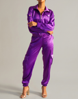 The Flo Signature Silk Jogger Jacket,Clothing, Sassy Jones,