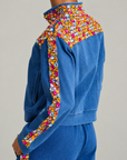 The Gemma Crystal Jogger Jacket - Denim,Clothing, Sassy Jones,