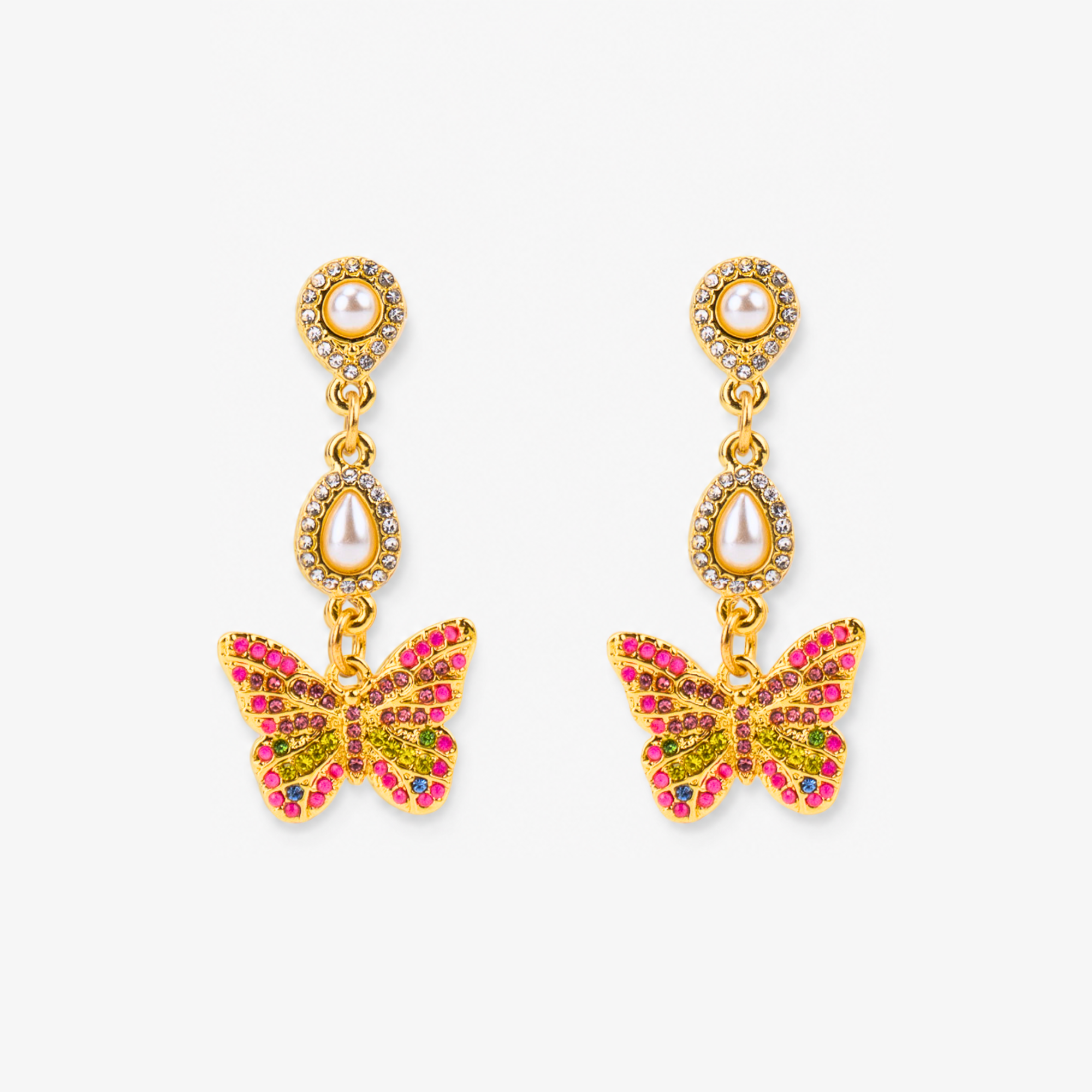 Hadassa Crystal Dangles - Tropical Paradise,Earrings, Sassy Jones,
