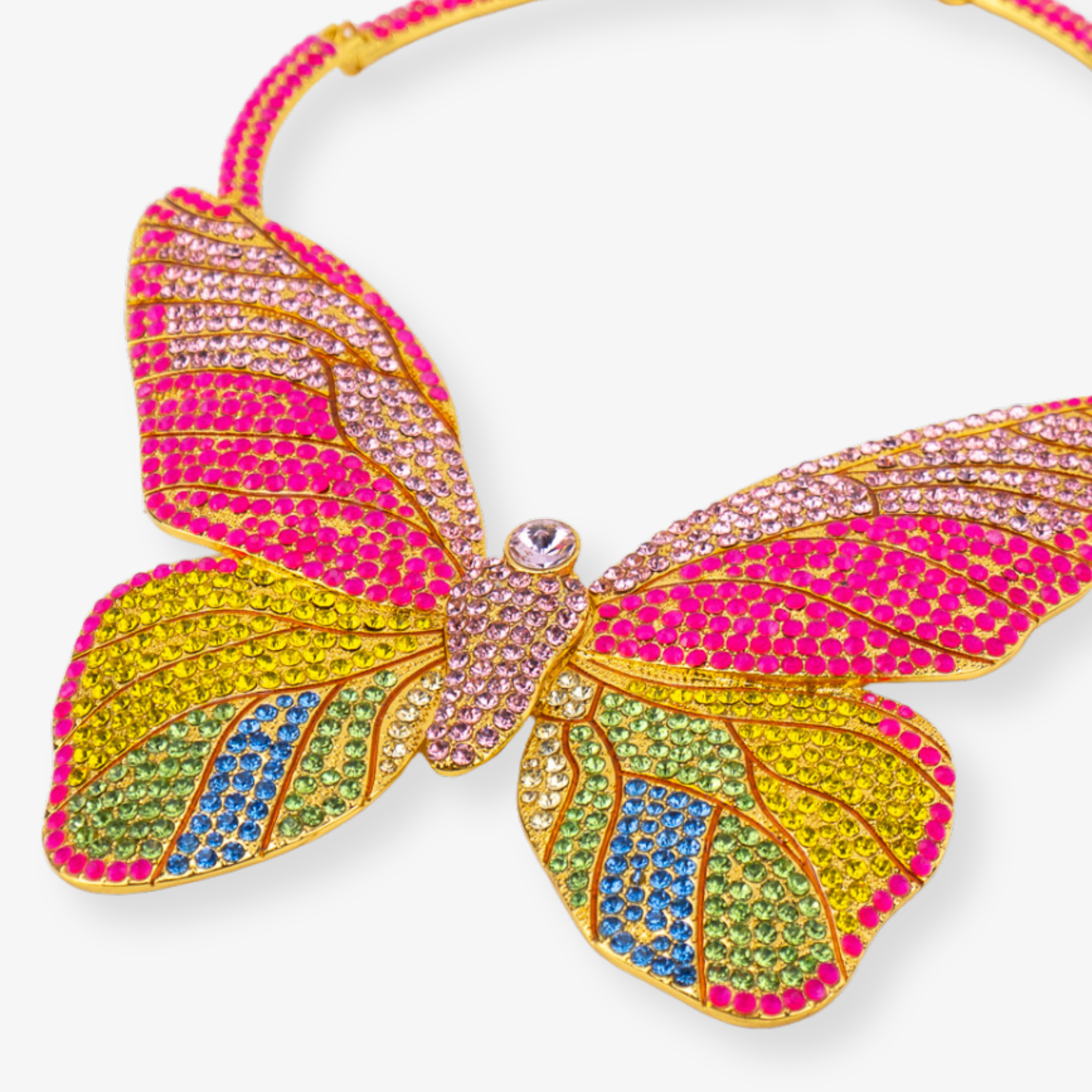 Hadassa Crystal Bib - Tropical Paradise,Necklaces, Sassy Jones,