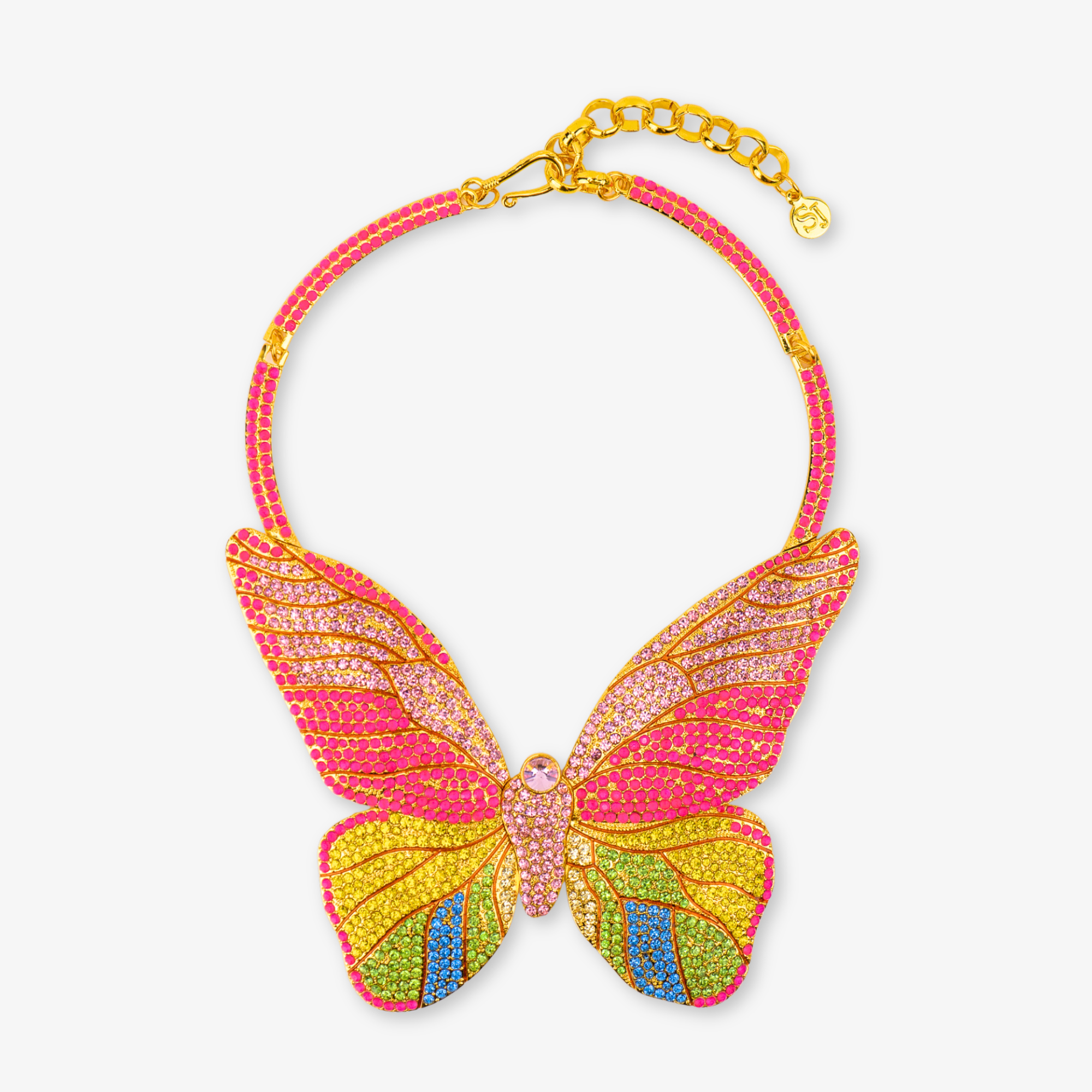 Hadassa Crystal Bib - Tropical Paradise,Necklaces, Sassy Jones,
