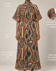Imani Pleated Flowy Dress - Afrikaan