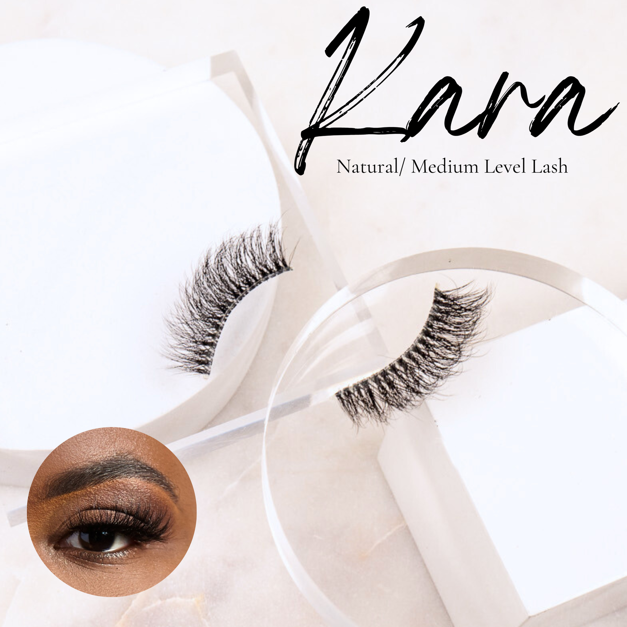 Kara lashes, natural mink lashes, featherweight false eyelashes, soft everyday lashes, lush mink lashes, lightweight reusable lashes, best natural false lashes, 3D mink eyelashes, daily wear lashes