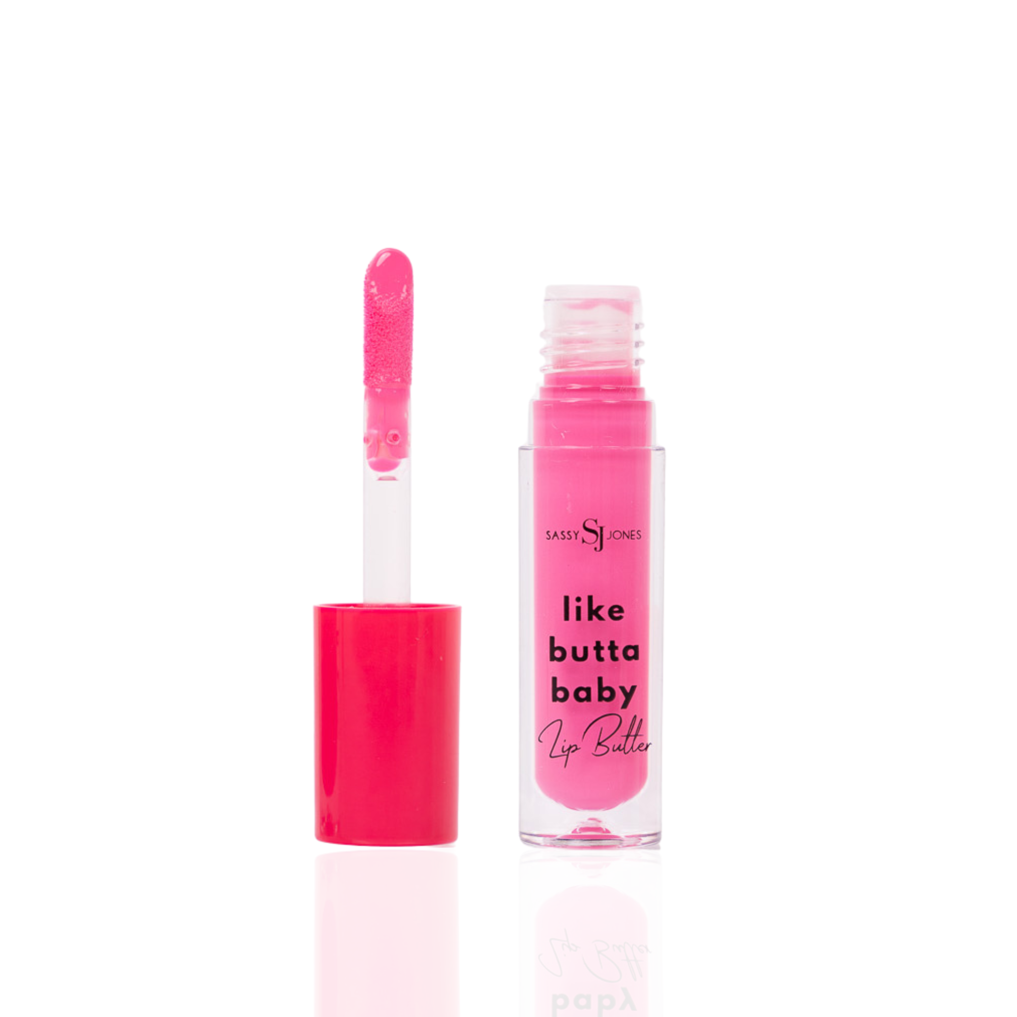 Say Less Lip Butter gloss in soft pink shade with high shine glossy finish and smooth creamy texture