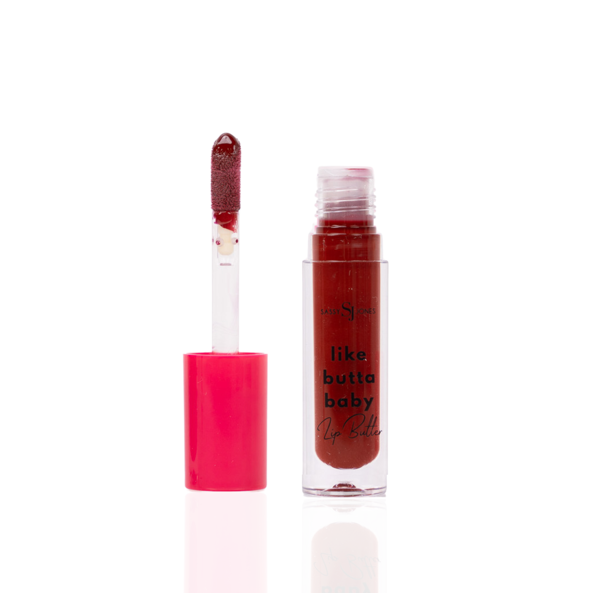 Turn It Up Lip Butter gloss in warm brown shade with high shine glossy finish and smooth creamy texture