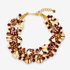 Lovebug 18k Brooch Bib - Crimson/Cream,Necklaces, Sassy Jones,