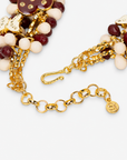 Lovebug 18k Brooch Bib - Crimson/Cream,Necklaces, Sassy Jones,