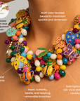 Lovebug 18k Brooch Bib - Carnivale,Necklaces, Sassy Jones,
