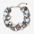 Lovebug Greige Jewelry Unique Beaded Necklace Grey Statement Necklace Heart Shaped Earrings Fashionable Greige Jewelry Designer 