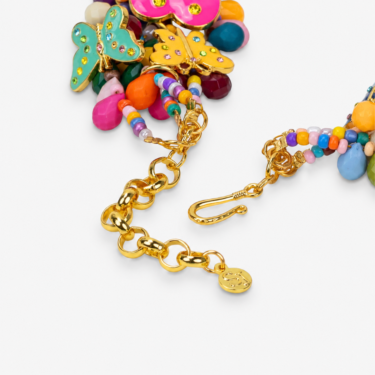 Lovebug 18k Brooch Bib - Carnivale,Necklaces, Sassy Jones,