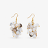 Makemba Botswana Agate Beaded Dangles in Ivory Estate, Sassy Jones