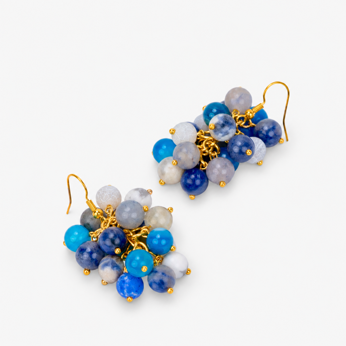 Makemba Lapis Azuli Dangles - Indigo Reign,Earrings, Sassy Jones,