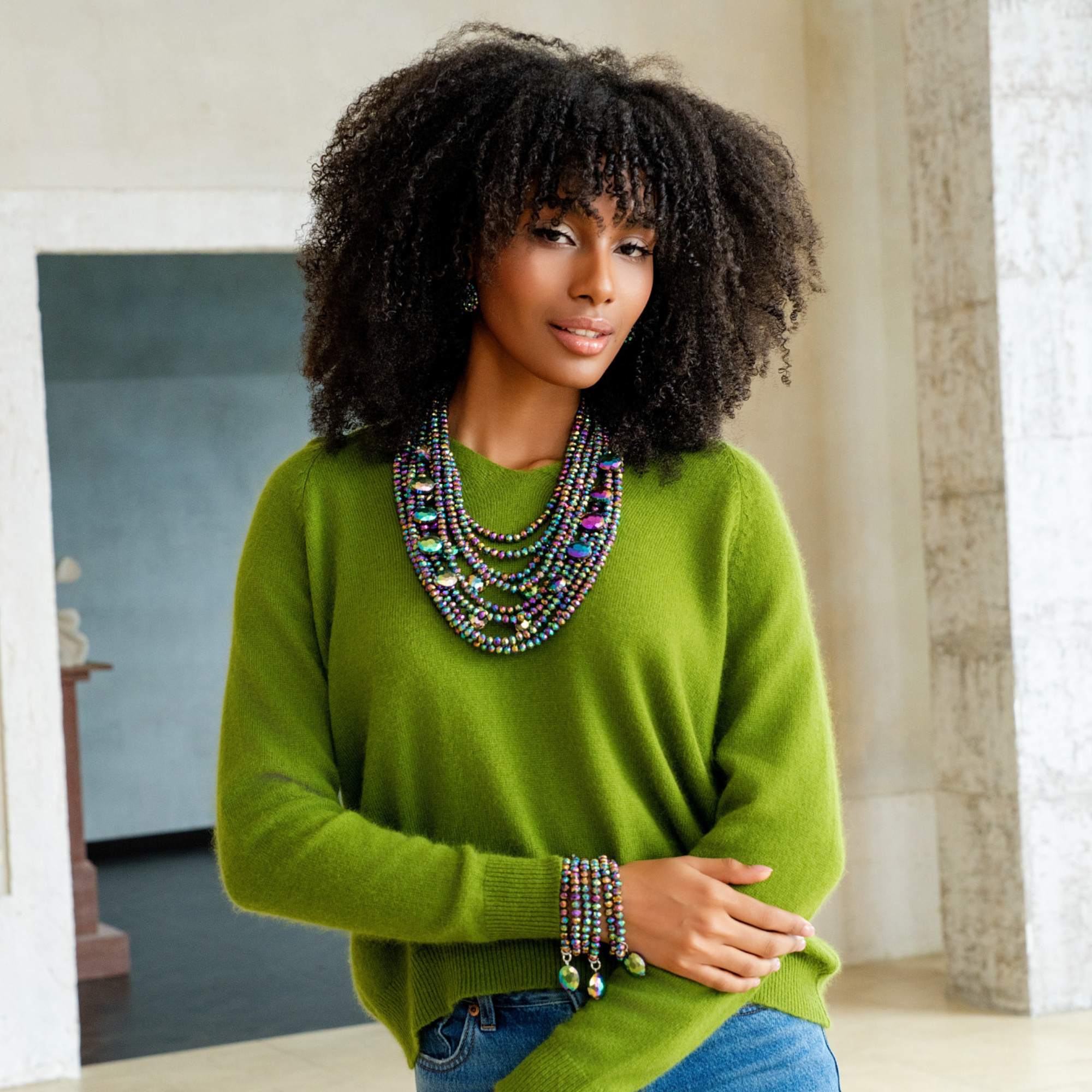 statement bracelet stack, glass bead bracelet stack, colorful bracelet stack, stretch bracelet set for women, bold jewelry for women, multicolor bracelet stack, fashion bracelet stack, boutique bracelet stack, stackable stretch bracelets, statement jewelry accessories