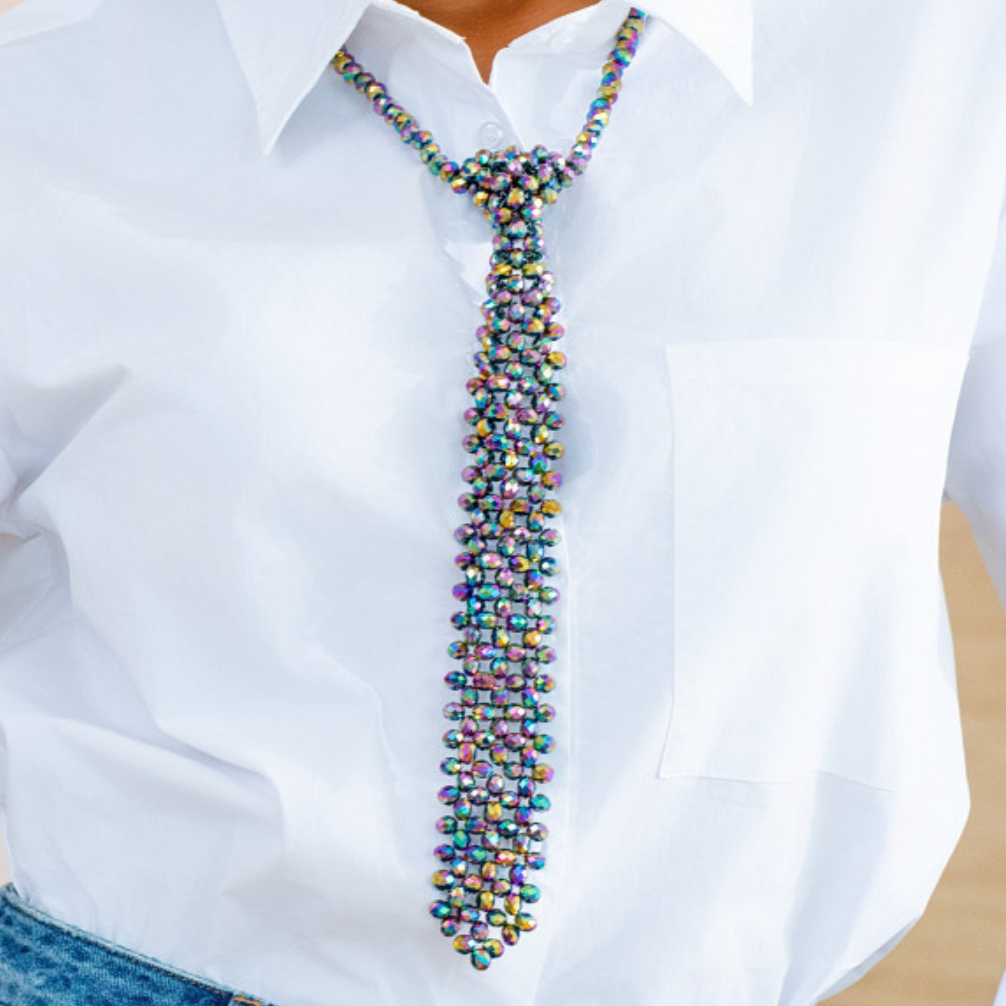 women’s fashion necktie, women’s necktie necklace, statement necktie for women, fashion necktie jewelry, women’s statement necklace tie, modern women’s necktie, women’s luxury necktie, necktie style necklace women, bold women’s accessories, designer-inspired necktie women