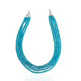 Malia Glass Sparkler Necklace - Turks (Detachable Layers)