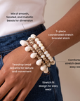 Mischa Honey Bracelet Stack,Bracelets, Sassy Jones,