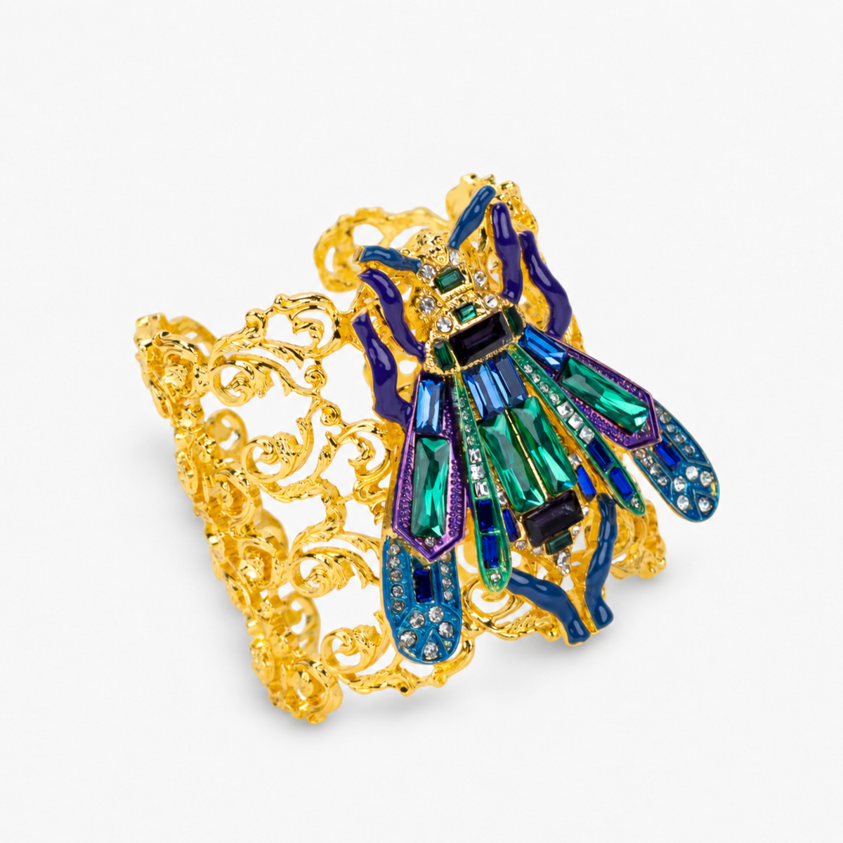Miss Beasley Cuff - Amethyst Crystal,Bracelets, Sassy Jones,