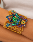 Miss Beasley Cuff - Amethyst Crystal,Bracelets, Sassy Jones,