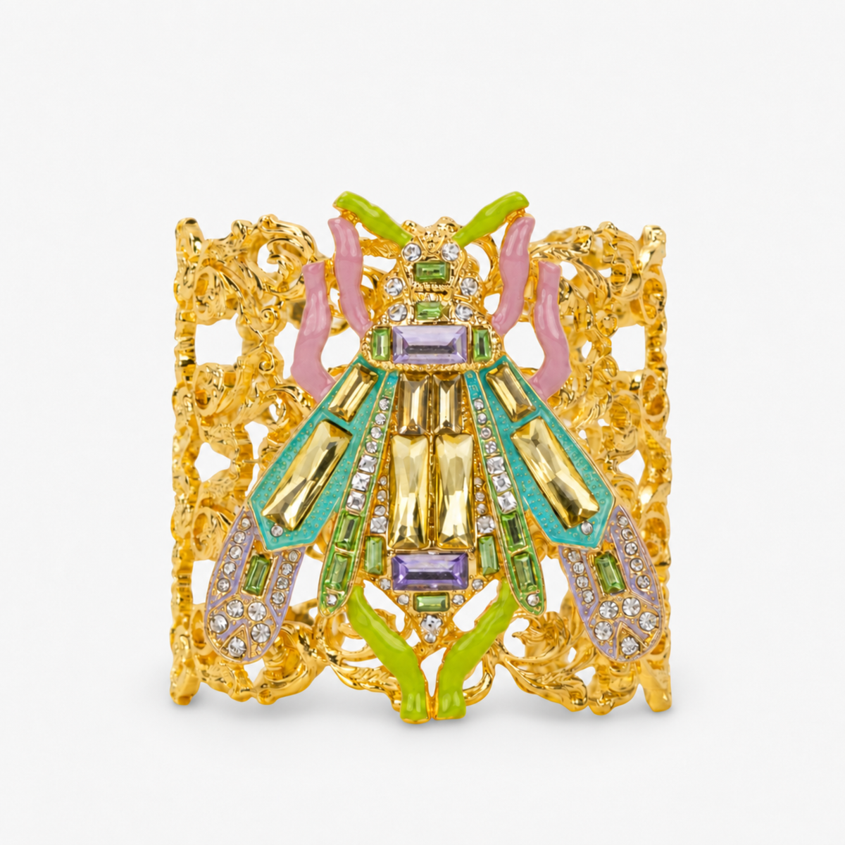 Miss Beasley Cuff - Amethyst Crystal,Bracelets, Sassy Jones,