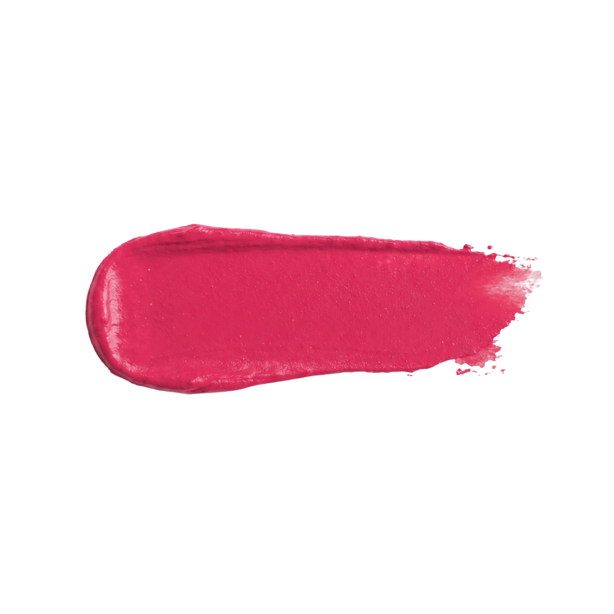 Bright pink lipstick in gold tube with rosy pink swatch for a fresh, playful lip look. best pink lipstick