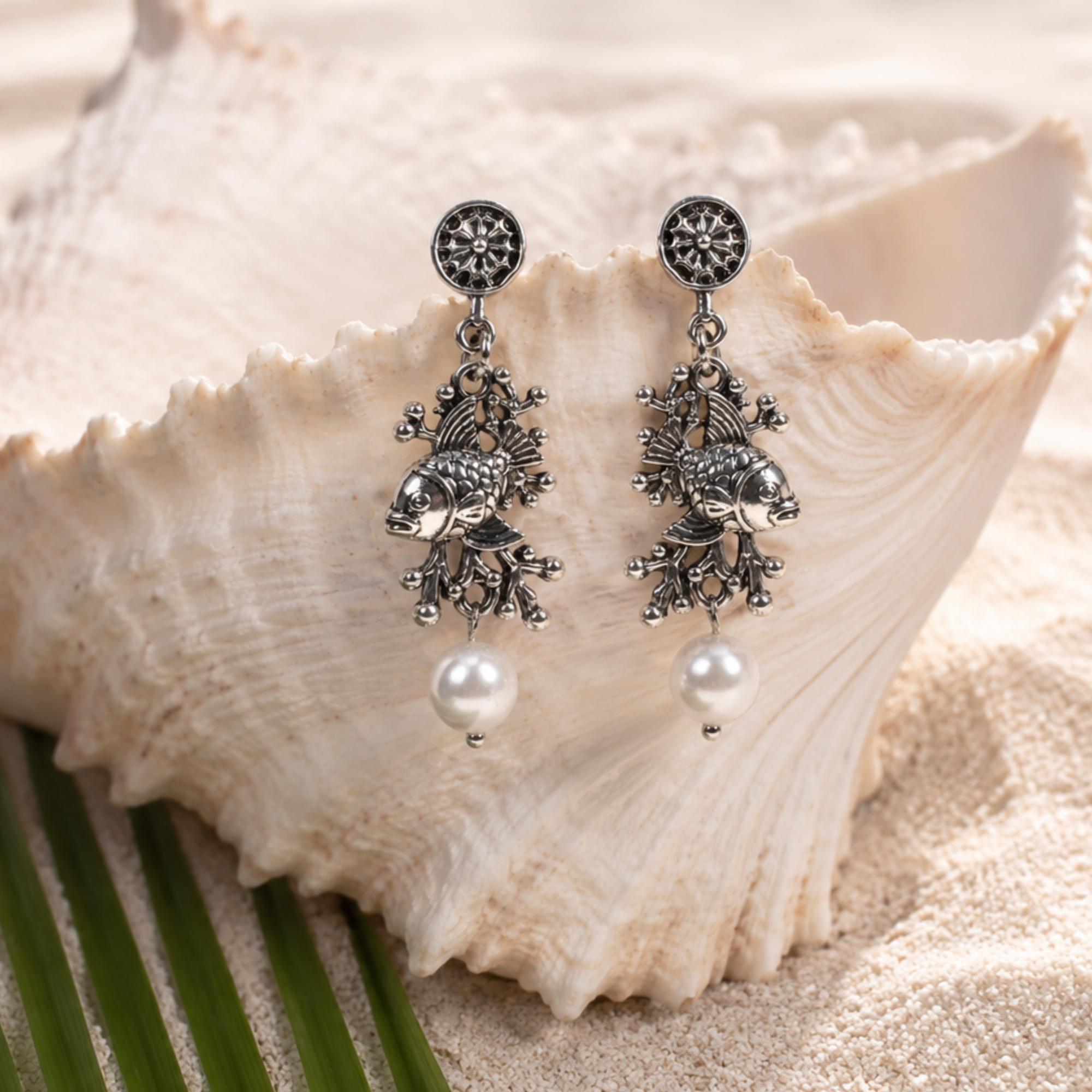 Paloma Silver Angel Fish Dangles