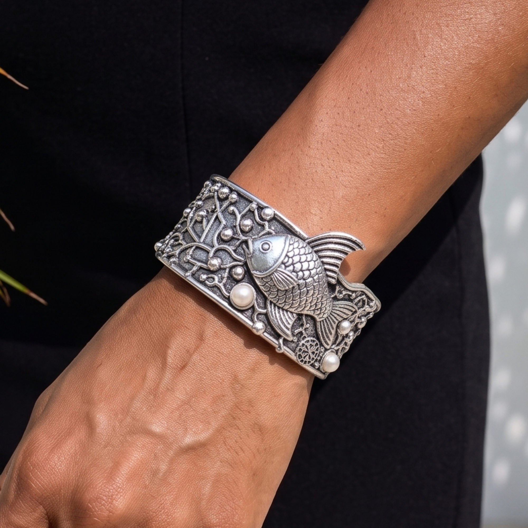 Paloma Silver Angel Fish Cuff
