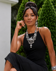 Paloma Silver Angel Fish Statement Bib
