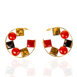 Raimi Gemstone Hoops - Autumn