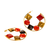 Raimi Gemstone Hoops - Autumn