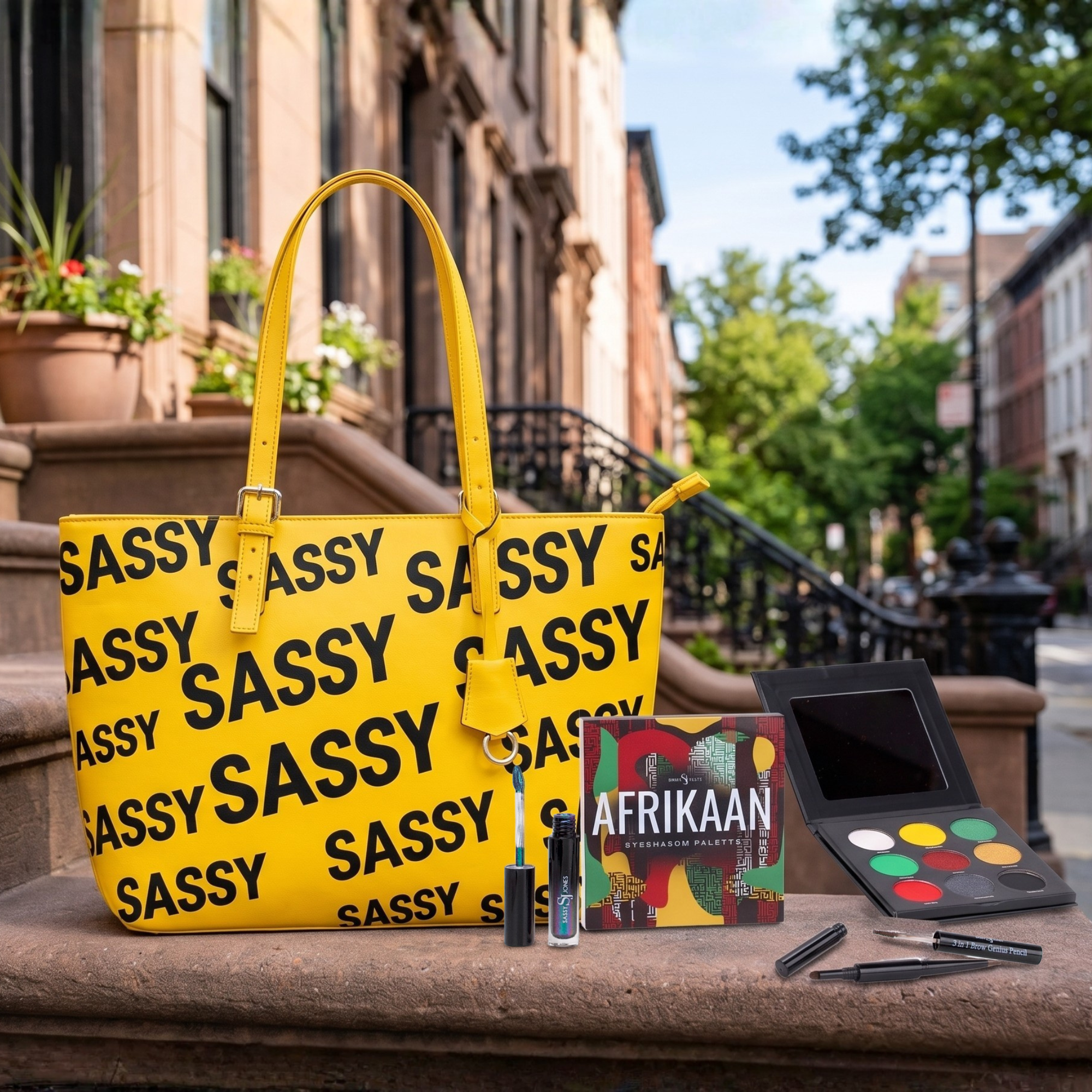 Enjoy The FREE Sassy City Yellow/Black Bundle w/ $149+ Purchase Today